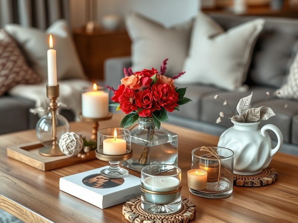 Dekoracje na stolik kawowy: jak łączyć styl, funkcjonalność i sezonowe akcenty w aranżacji wnętrza